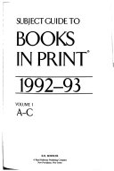 Subject Guide to Books in Print