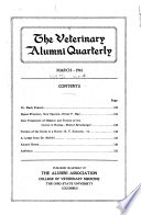 Veterinary Alumni Quarterly