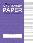Hal Leonard Manuscript Paper - 10-Staff, 64 Perforated Pages, 8.5 X 11, 3-Hole Punched