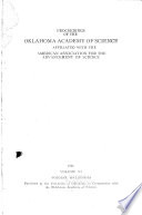 Proceedings of the Oklahoma Academy of Science