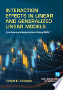 Interaction Effects in Linear and Generalized Linear Models