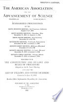 Summarized Proceedings of the ... Meeting ... Together with the Constitution and By-laws and Rules of Procedure Adopted at the St. Louis Meeting and Also the List of Fellows and Other Members Corrected to June 15, 1921