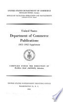 United States Department of Commerce Publications
