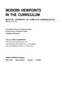 Modern Viewpoints in the Curriculum