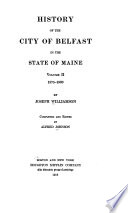 History of the City of Belfast in the State of Maine