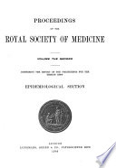 Proceedings of the Royal Society of Medicine
