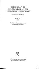 Bibliographie d'histoire littéraire française