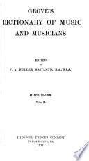 Grove's Dictionary of Music and Musicians