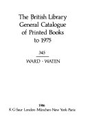 The British Library General Catalogue of Printed Books to 1975