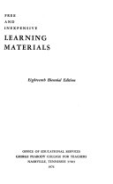 Free and Inexpensive Learning Materials