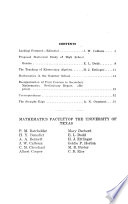The Texas Mathematics Teachers' Bulletin