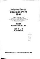 International Books in Print