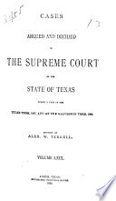 Cases Argued and Decided in the Supreme Court of the State of Texas