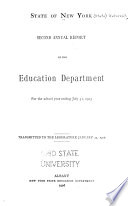 Annual Report of the Education Department