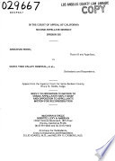 California. Court of Appeal (2nd Appellate District). Records and Briefs