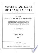 Moody's Analyses of Investments