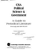 CSA Political Science and Government