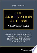 The Arbitration Act 1996