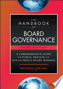 The Handbook of Board Governance