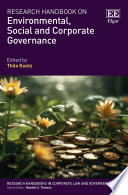 Research Handbook on Environmental, Social and Corporate Governance