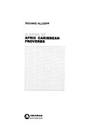 A Book of Afric Caribbean Proverbs