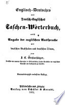 ENGLISCH-DEUTSCHES UND DEUTSCH-ENGLISCHES TASCHEN-WORTERBUCH