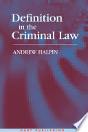 Definition in the Criminal Law
