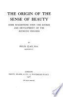 The Origin of the Sense of Beauty
