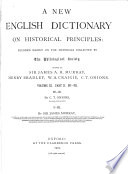 A New English Dictionary on Historical Principles