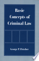 Basic Concepts of Criminal Law