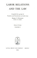Labor Relations and the Law