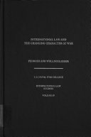 International Law and the Changing Character of War