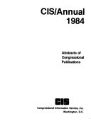 CIS Index to Publications of the United States Congress