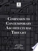 Companion to Contemporary Architectural Thought