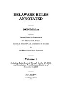Delaware Rules Annotated