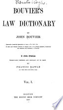 Bouvier's Law Dictionary