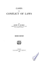 Cases on Conflict of Laws