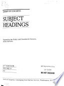 Library of Congress Subject Headings