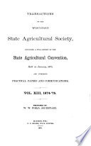 Transactions of the Wisconsin State Agricultural Society