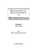 Biographical Encyclopedia of Mathematicians