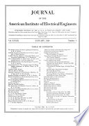 Proceedings of the American Institute of Electrical Engineers