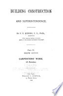 Building Construction and Superintendence: Carpenters' work