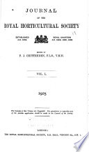 Journal of the Royal Horticultural Society of London