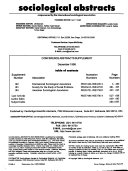 Sociological Abstracts