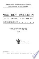 Monthly Bulletin of the Bureau of Economic and Social Intelligence