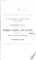 Foreign Seeds and Plants