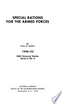 Special Rations for the Armed Forces