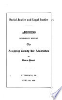 Social Justice and Legal Justice