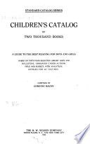 Children's Catalog of Two Thousand Books