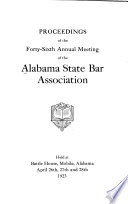 Proceedings of the ... Annual Meeting of the Alabama State Bar Association